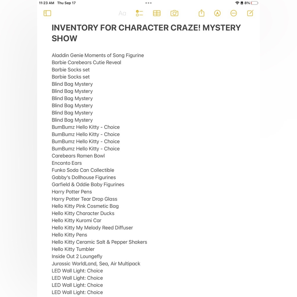 🎭🦸🏻👽👑CHARACTER CRAZE🧸🎀✨🎭 MYSTERY SHOW!! ALL LICENSED MERCH 🤯, plus FREE GIFT! - Picture 10 of 13